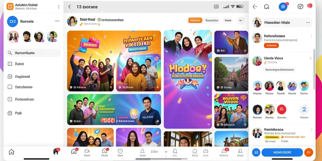 Screenshot memperlihatkan variasi tema permainan slot.