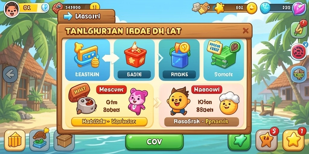 Tantangan harian yang membuat permainan semakin seru.