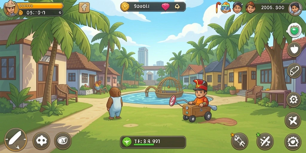 Tangkapan layar RPGAME menggambarkan fitur multiplayer yang seru.