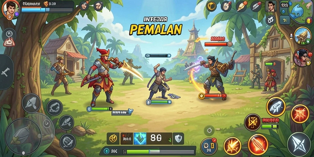 Screenshot menggambarkan leaderboard turnamen yang aktif dan menarik.